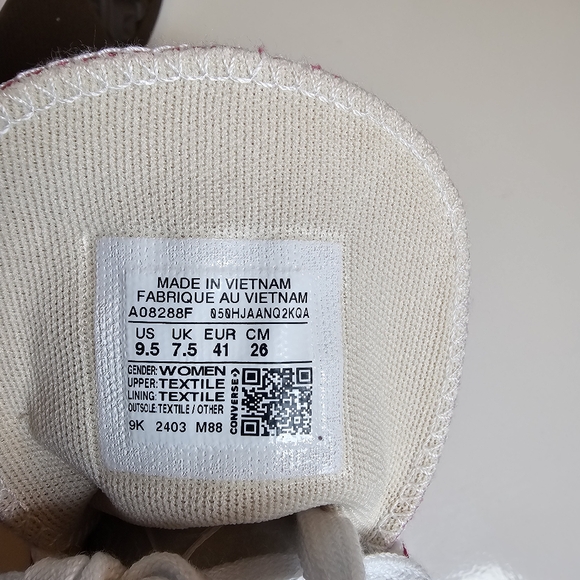 Converse Chuck Taylor All Star Lift Platform High Top Sneakers Pink Size 9.5 - Picture 10 of 11